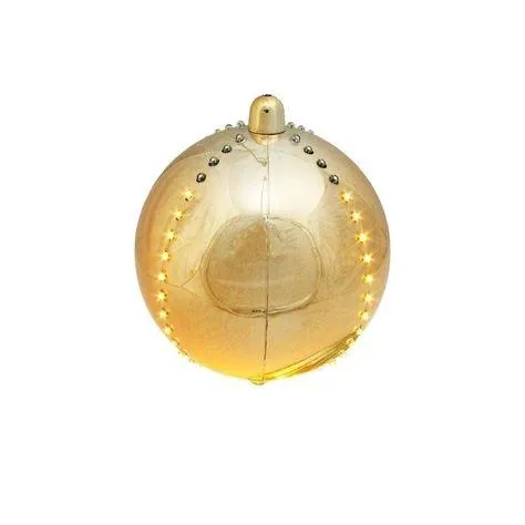 150MM Gold LED Lighted Falling Snowball Ornaments