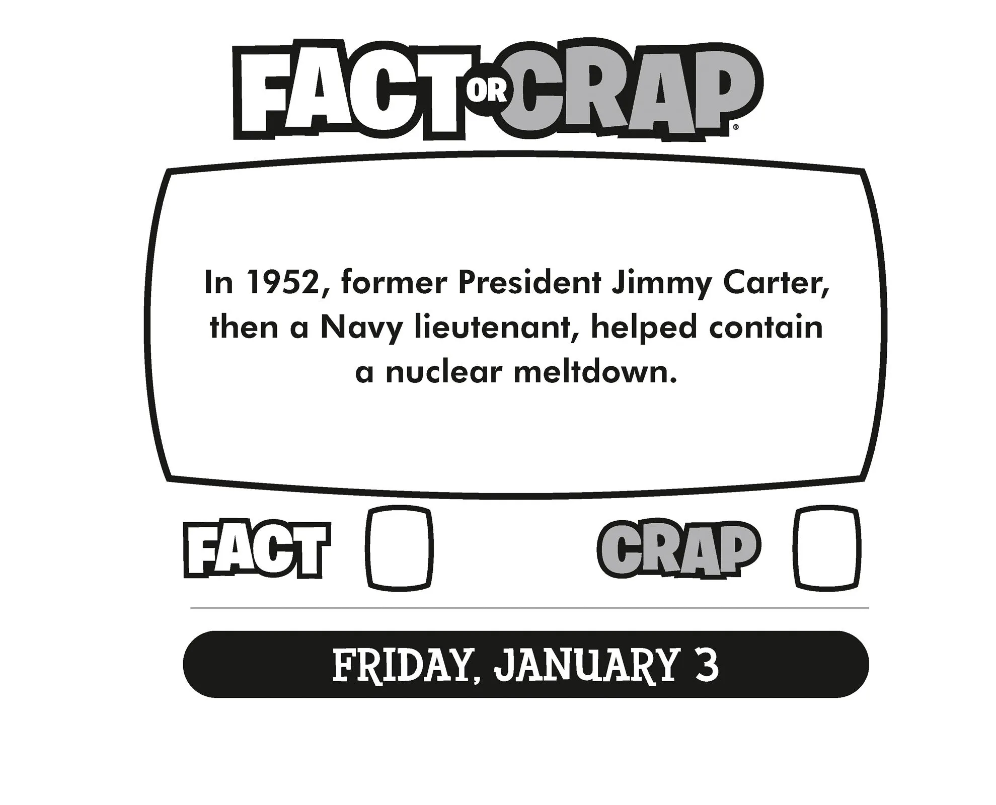 2025 Fact or Crap Box Page-A-Day Calendar