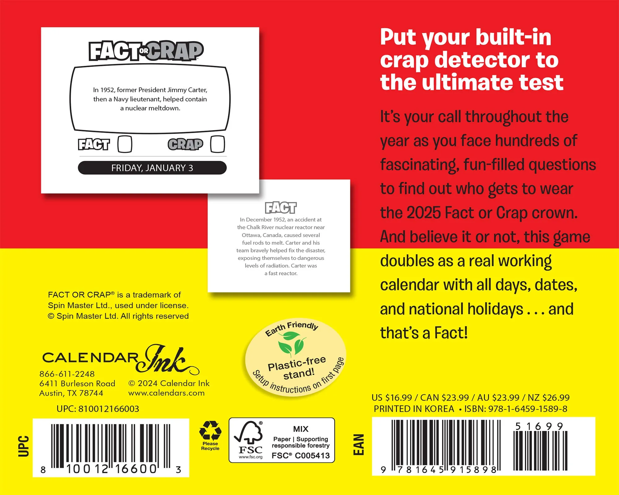 2025 Fact or Crap Box Page-A-Day Calendar