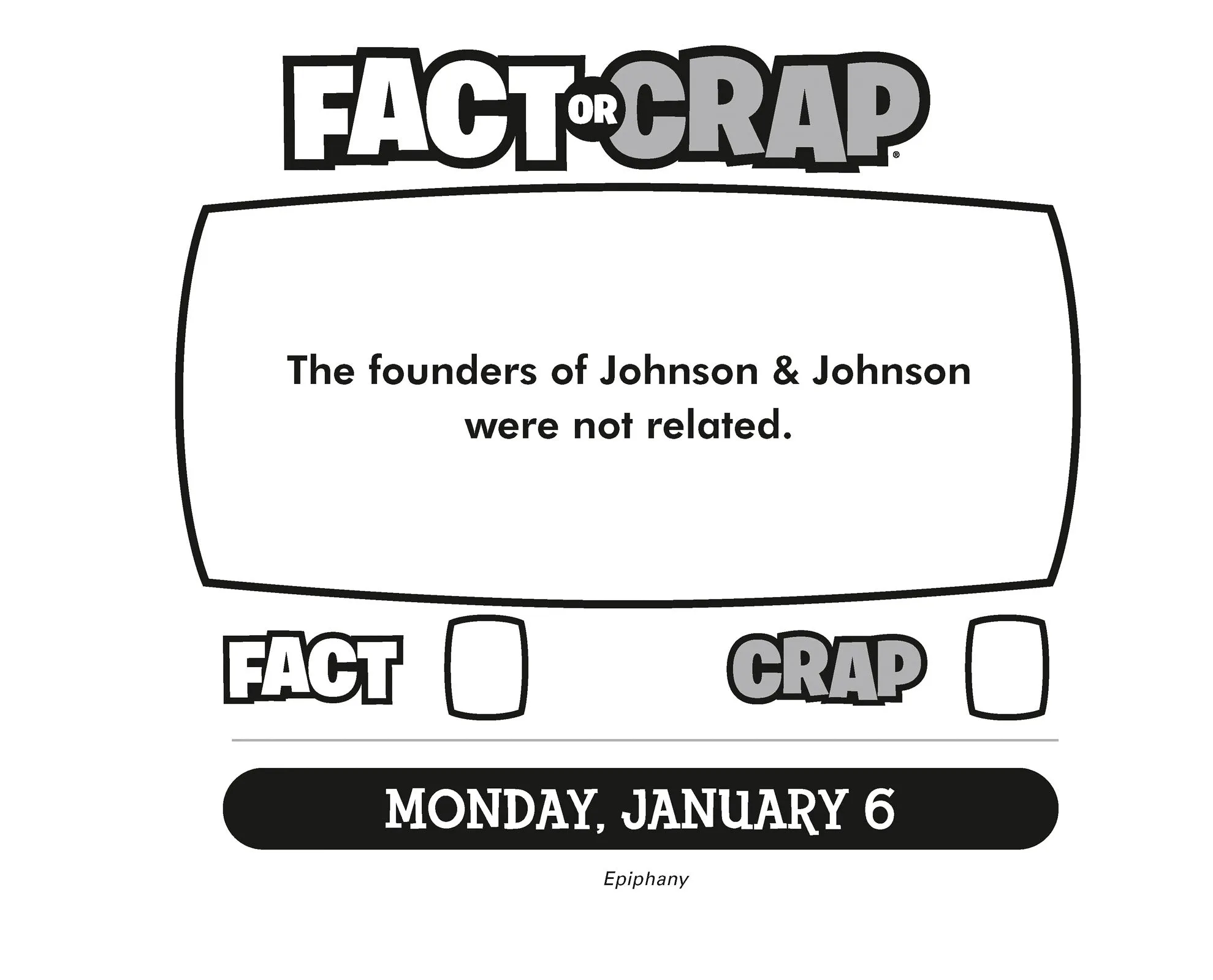 2025 Fact or Crap Box Page-A-Day Calendar