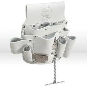 5178 Klein Tools Tool Pouch,8-pockets with thong,snap & tunnel loop
