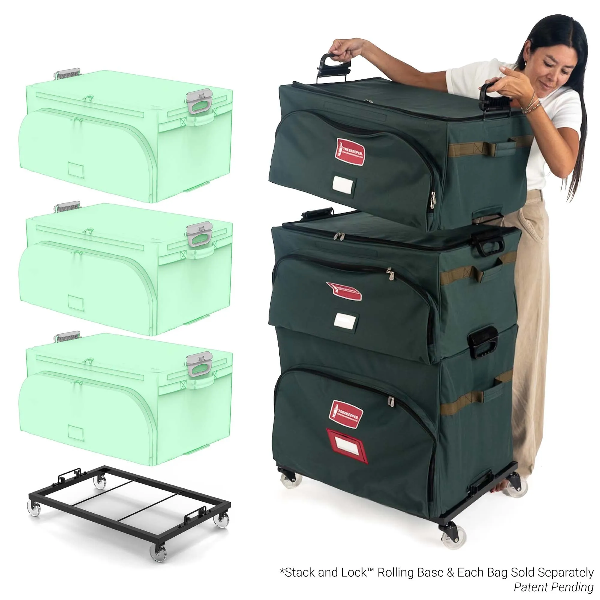 Adjustable Ornament Storage Box with Trays – Holds 48 Ornaments