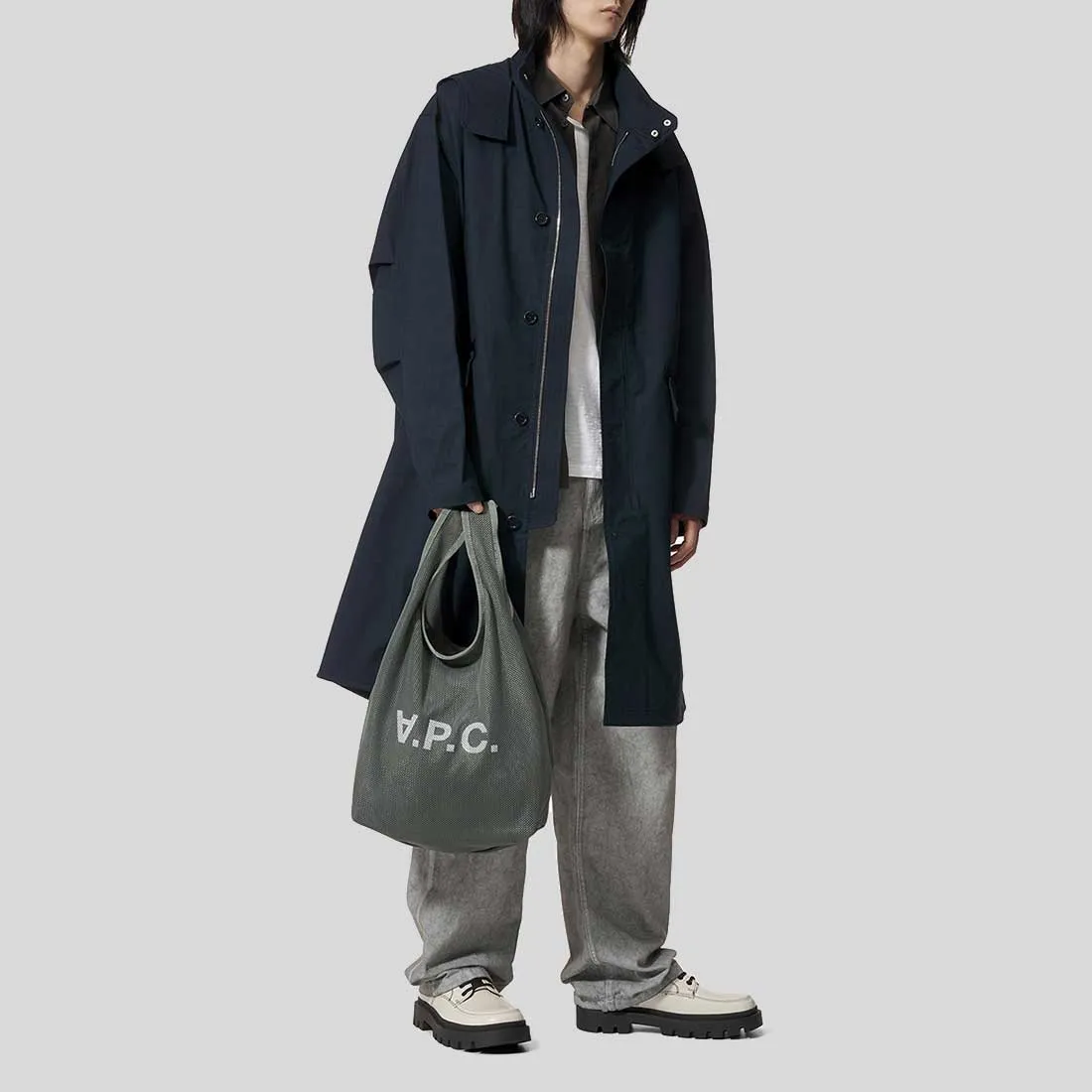 A.P.C. Rebound Shopping Bag Grey RB-PSAEUH61679LAA