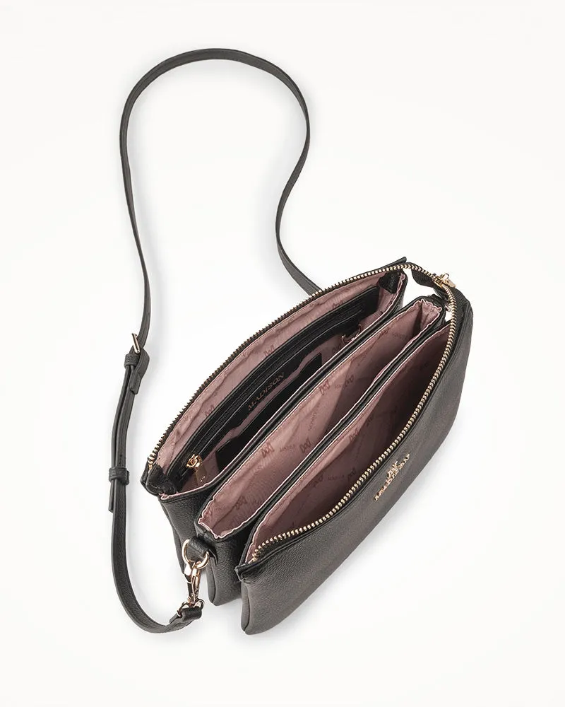 Avery 3 Compartment Crossbody Bag   Monogram Bag Strap   Chain Strap