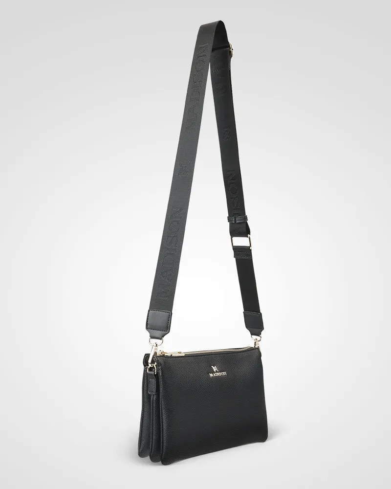 Avery 3 Compartment Crossbody Bag   Monogram Bag Strap   Chain Strap