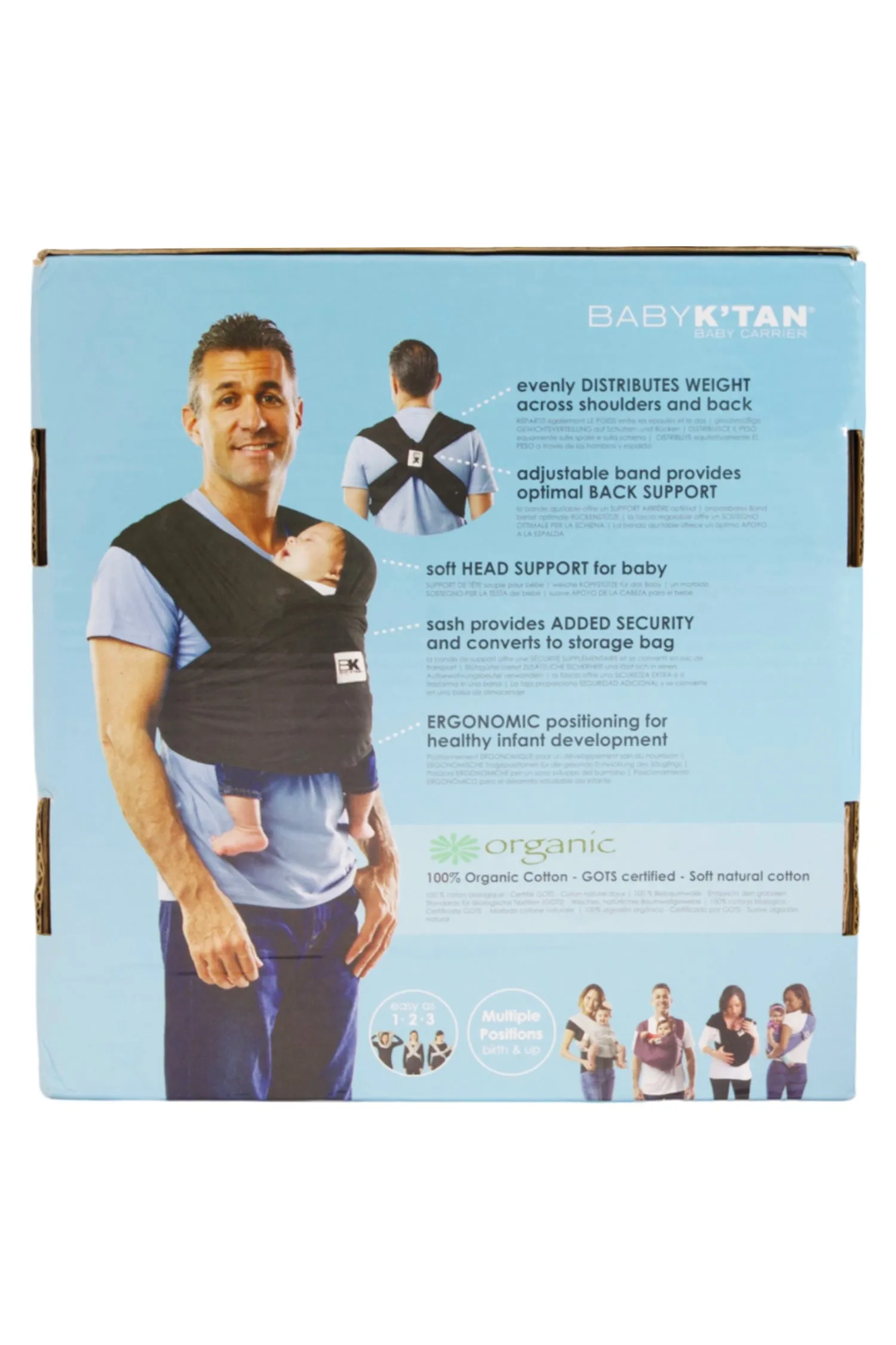 Baby K'tan Organic Baby Carrier - Organic Natural - S