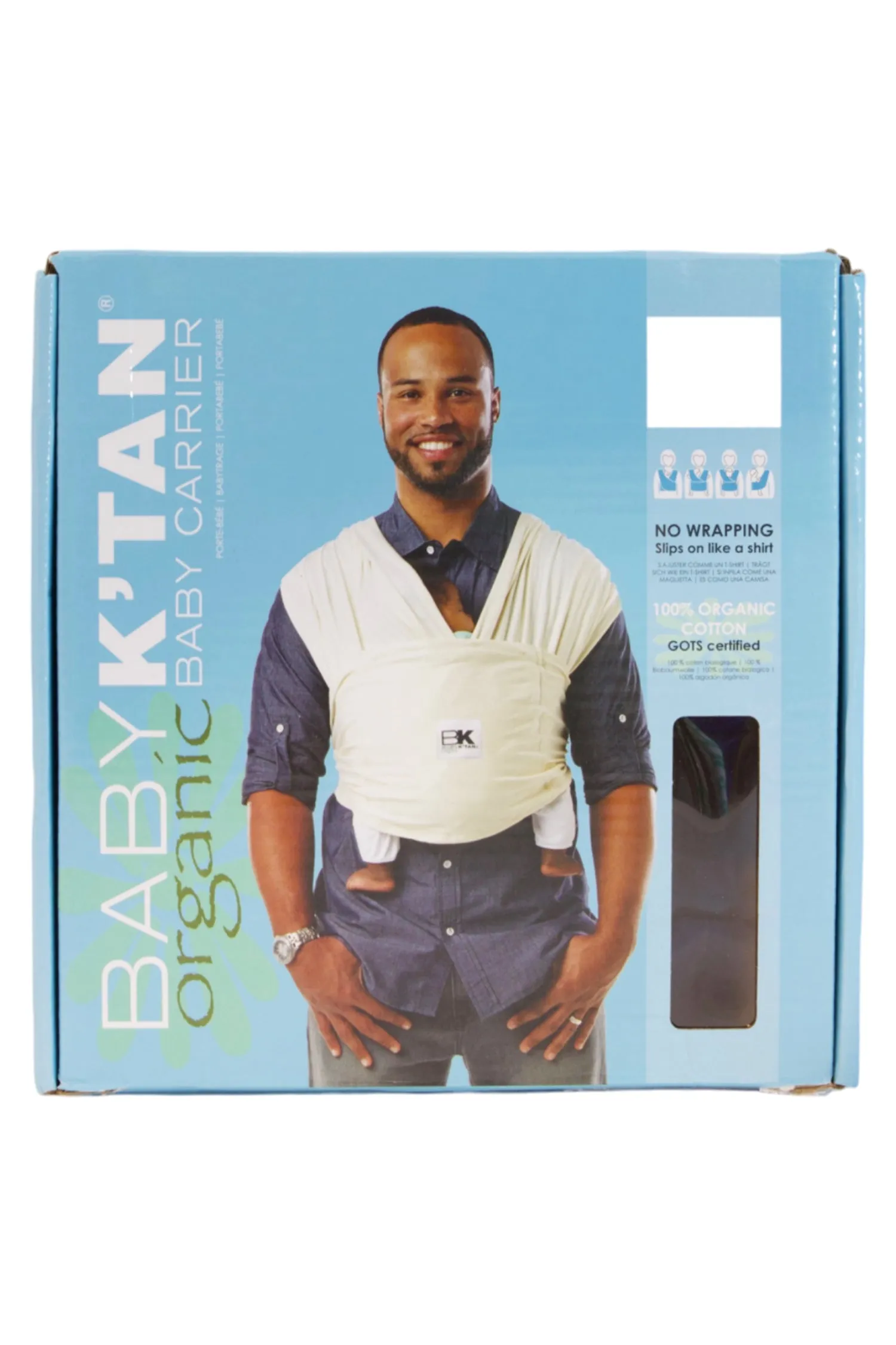 Baby K'tan Organic Baby Carrier - Organic Natural - S