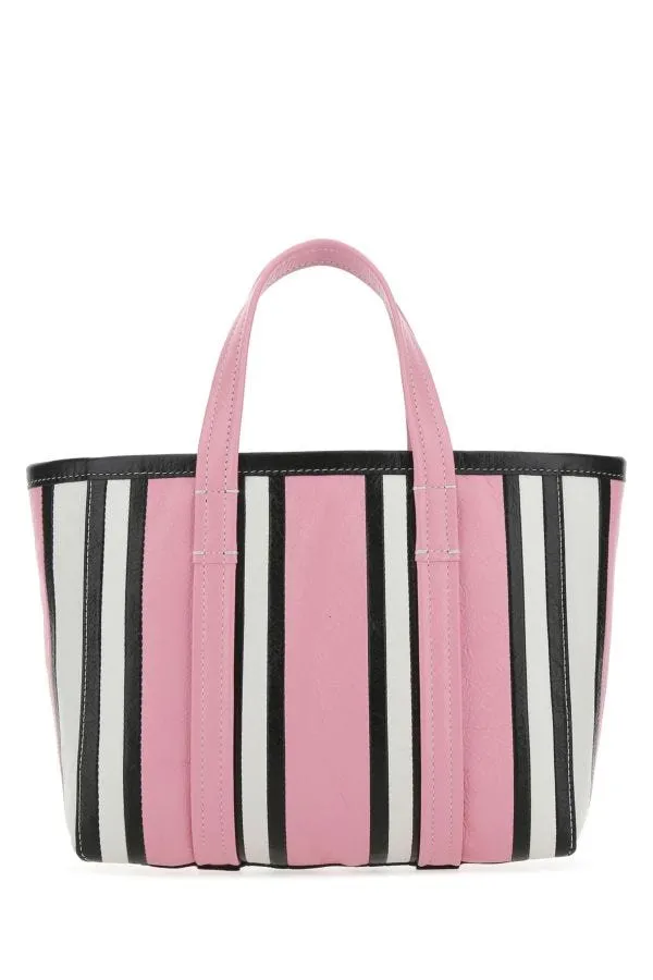 BALENCIAGA | Multicolor leather small Barbes shopping bag