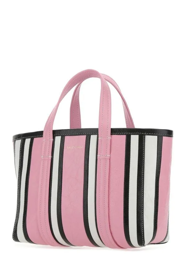 BALENCIAGA | Multicolor leather small Barbes shopping bag