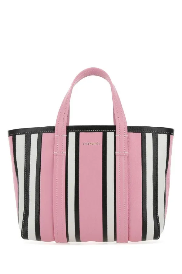 BALENCIAGA | Multicolor leather small Barbes shopping bag