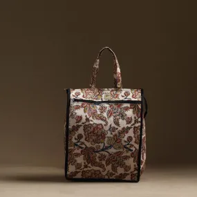 Beige - Handmade Cotton Shopping Hand bag 16