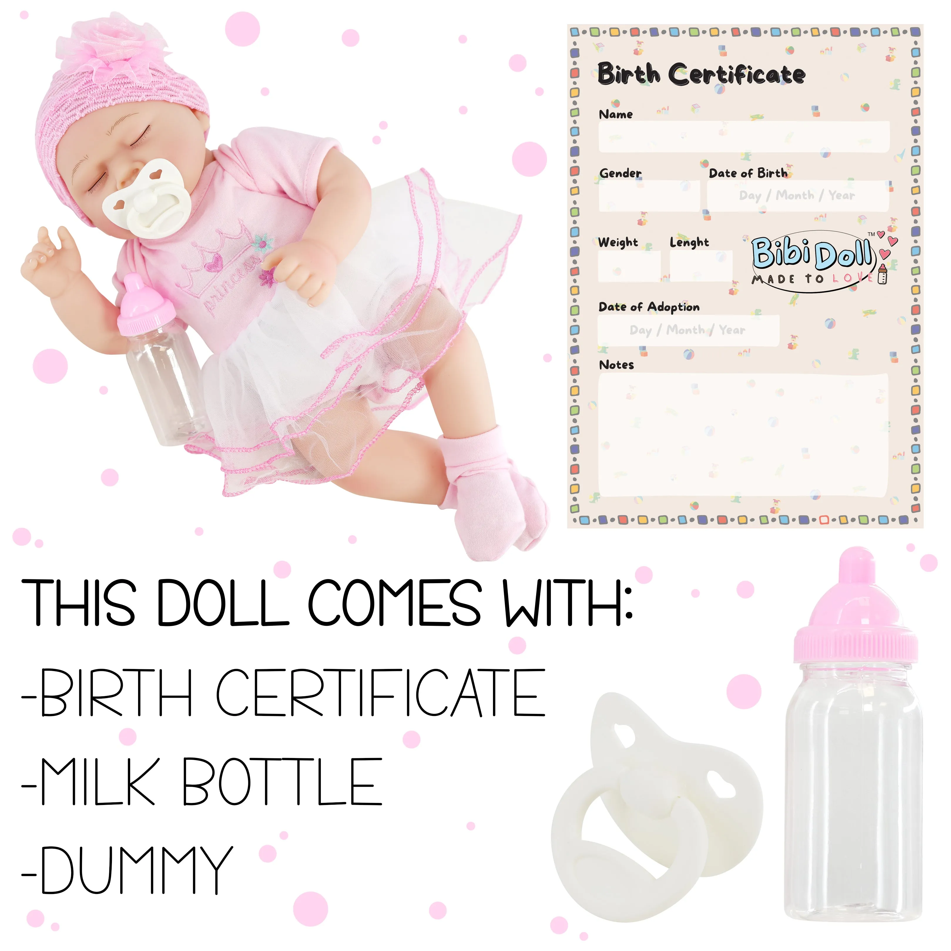 BiBi Doll Reborn Girl "Cherry" (43 cm / 17")