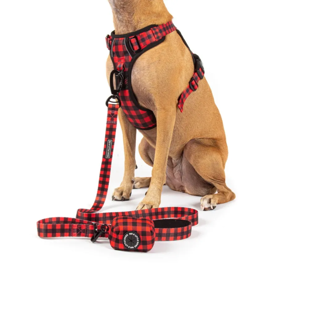 Big & Little Dogs Poop Bag Holder: Plaid To The Bone