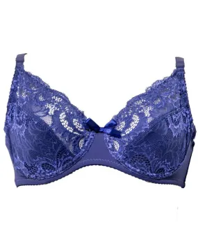 Blue Bridal Bra , Non Padded - Under Wired Bra - Yadaili