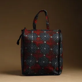 Blue - Handcrafted Cotton Shopping Hand Bag 04