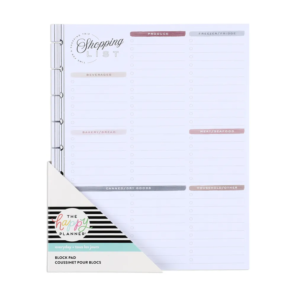 Classic Block Paper Pad - Grocery Shopping List