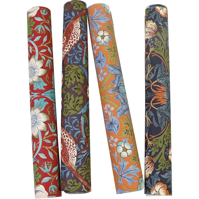 Classic Flower Birds PVC Wallpaper (5.3 ㎡)