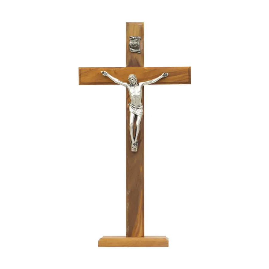 CLASSIC STANDING CRUCIFIX - OLIVE WOOD