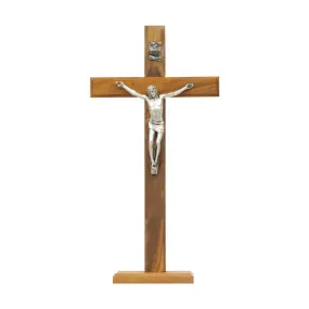 CLASSIC STANDING CRUCIFIX - OLIVE WOOD