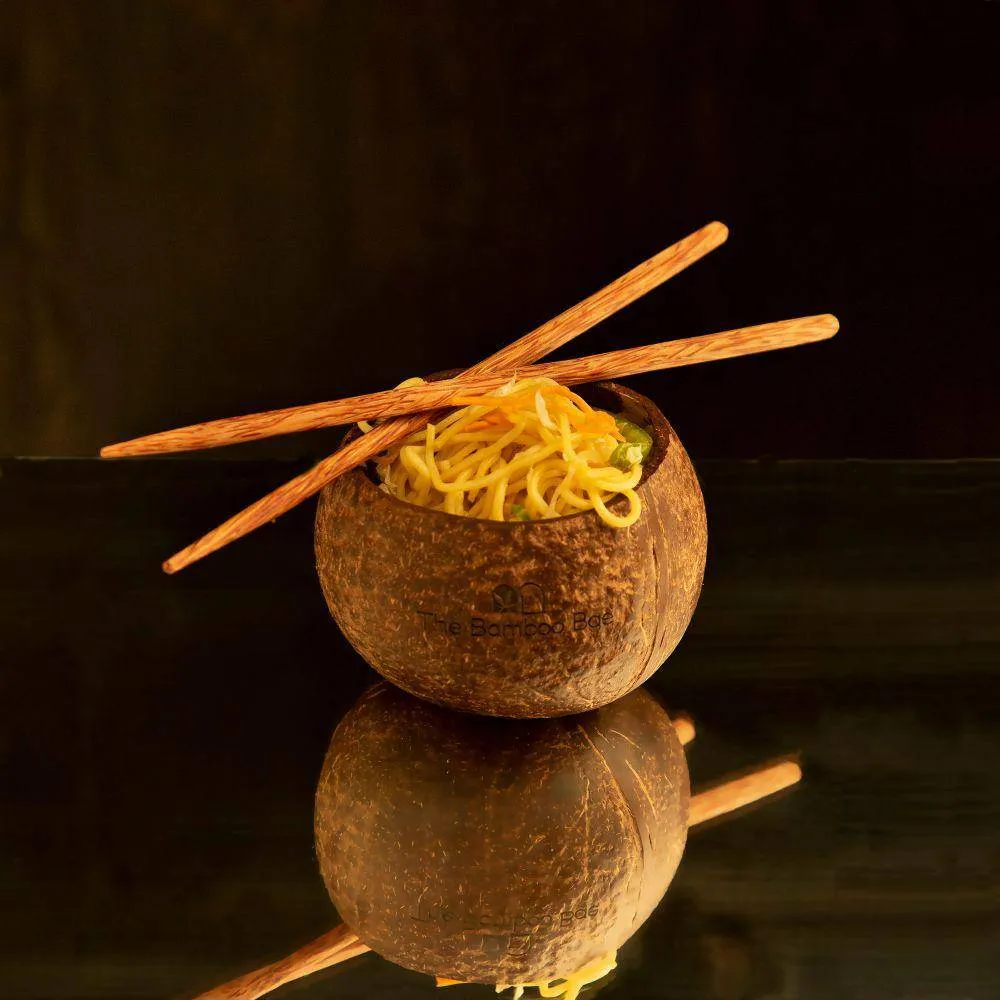 Coconut Bowl | Natural Matte Finish | Jumbo Size Snack Bowl