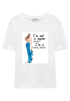COOL MOM -flower doll- White T-Shirt