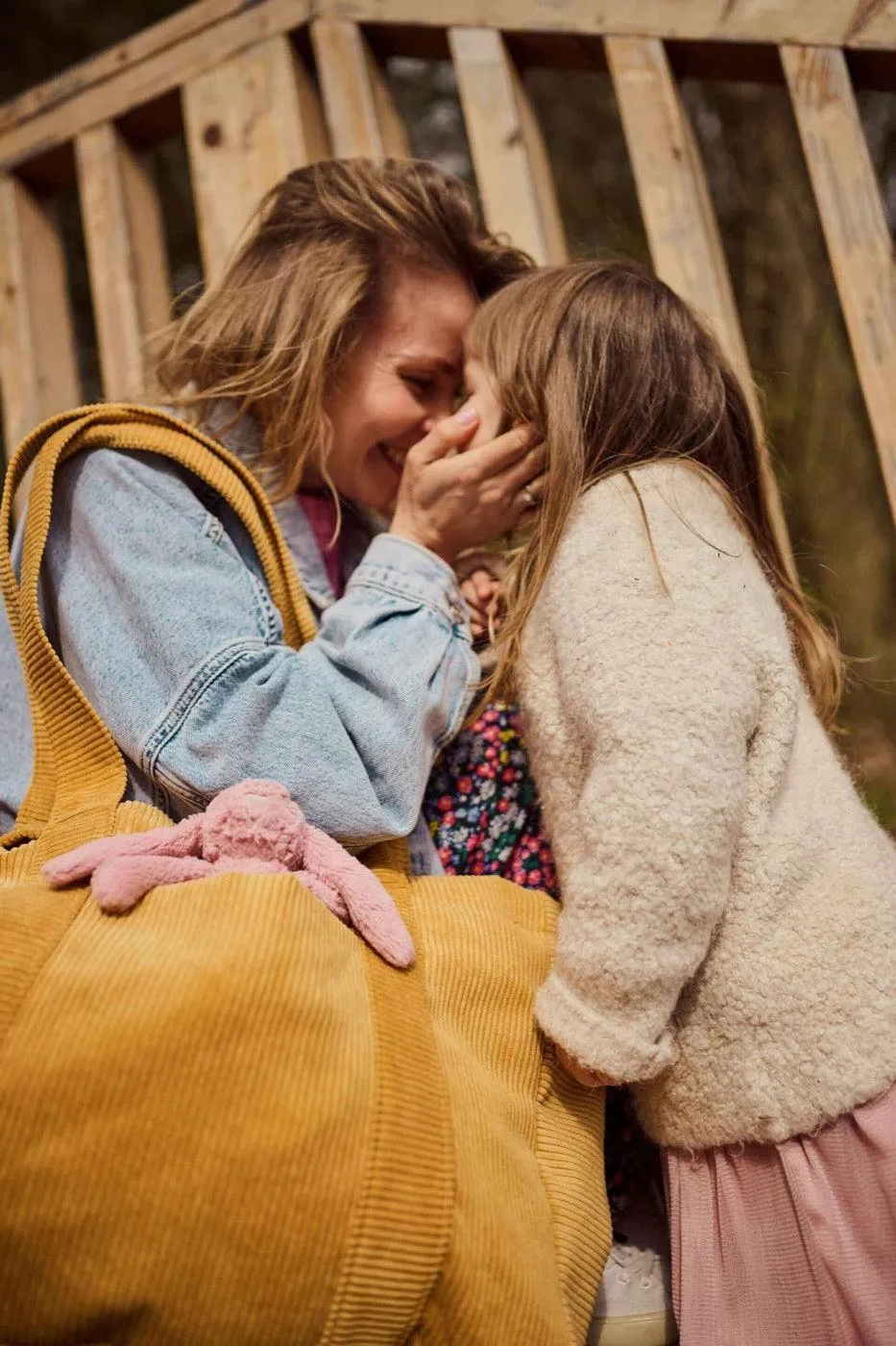 Corduroy Mom Bag Deep Yellow | Tote Bag