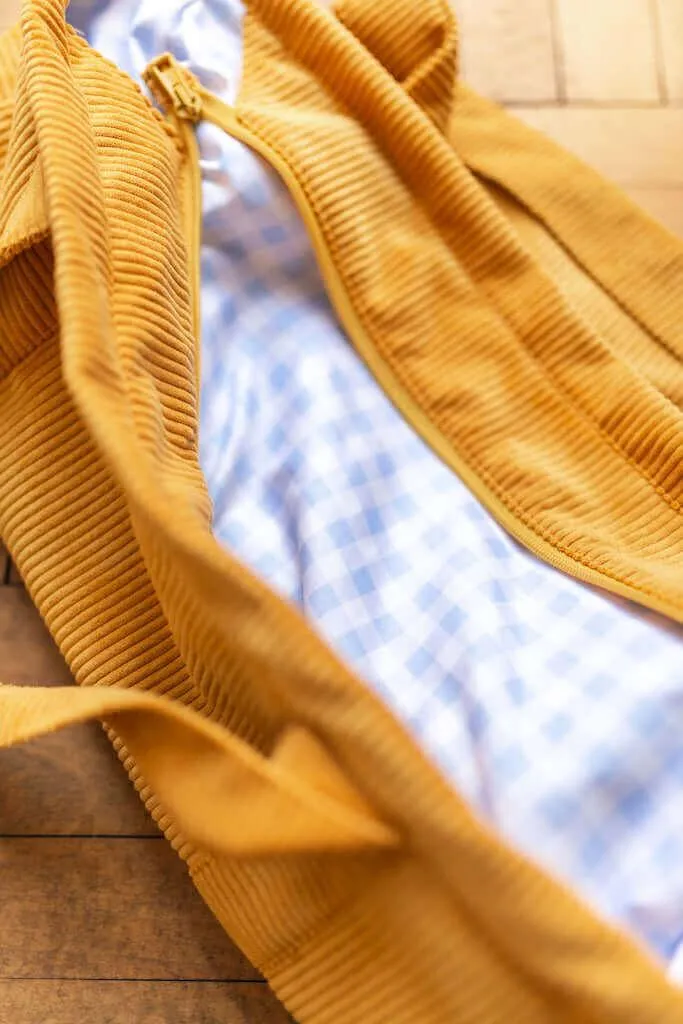Corduroy Mom Bag Deep Yellow | Tote Bag
