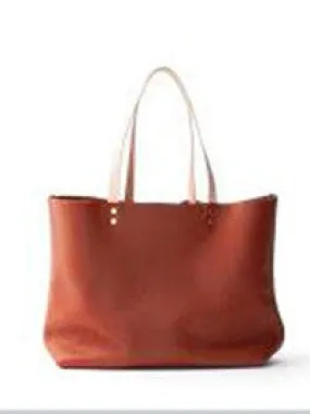 Cuero & Mor Veggie Tanned Leather Tote - Brown