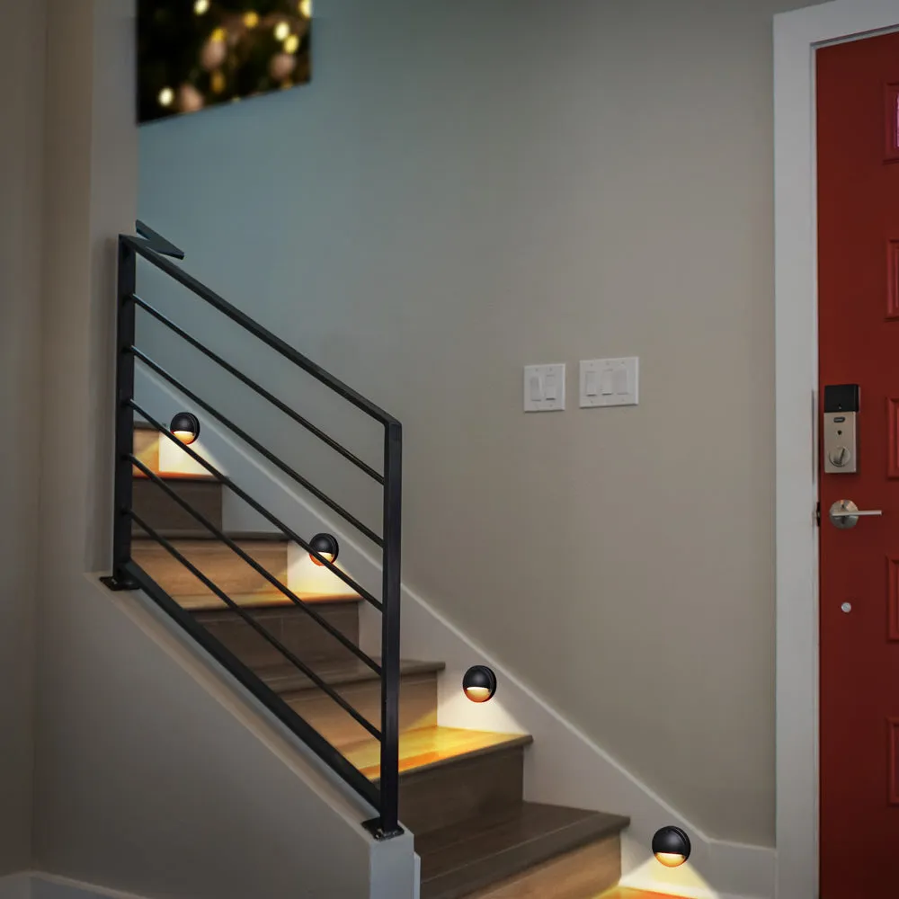 DIY 12 Pack Round Deck Step Light Warm White 12-24V