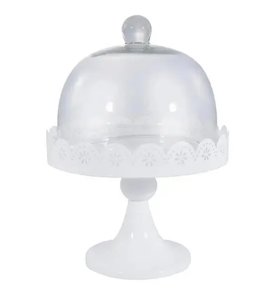 Doily Lace Domed Cake Stand Hire