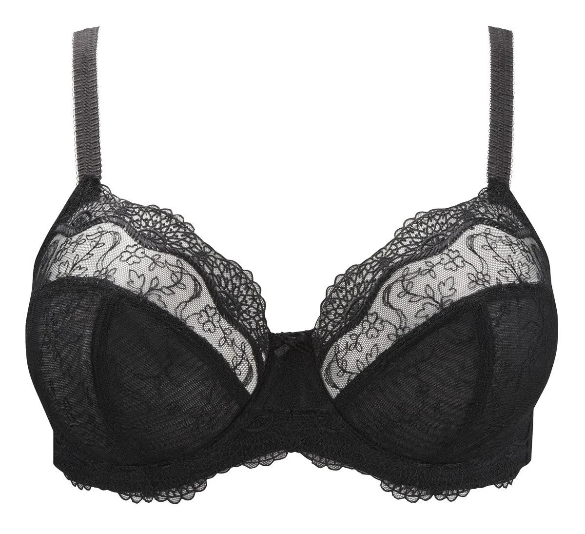 Elsa Black Balconette Bra - Panache