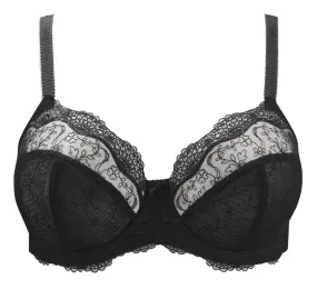 Elsa Black Balconette Bra - Panache