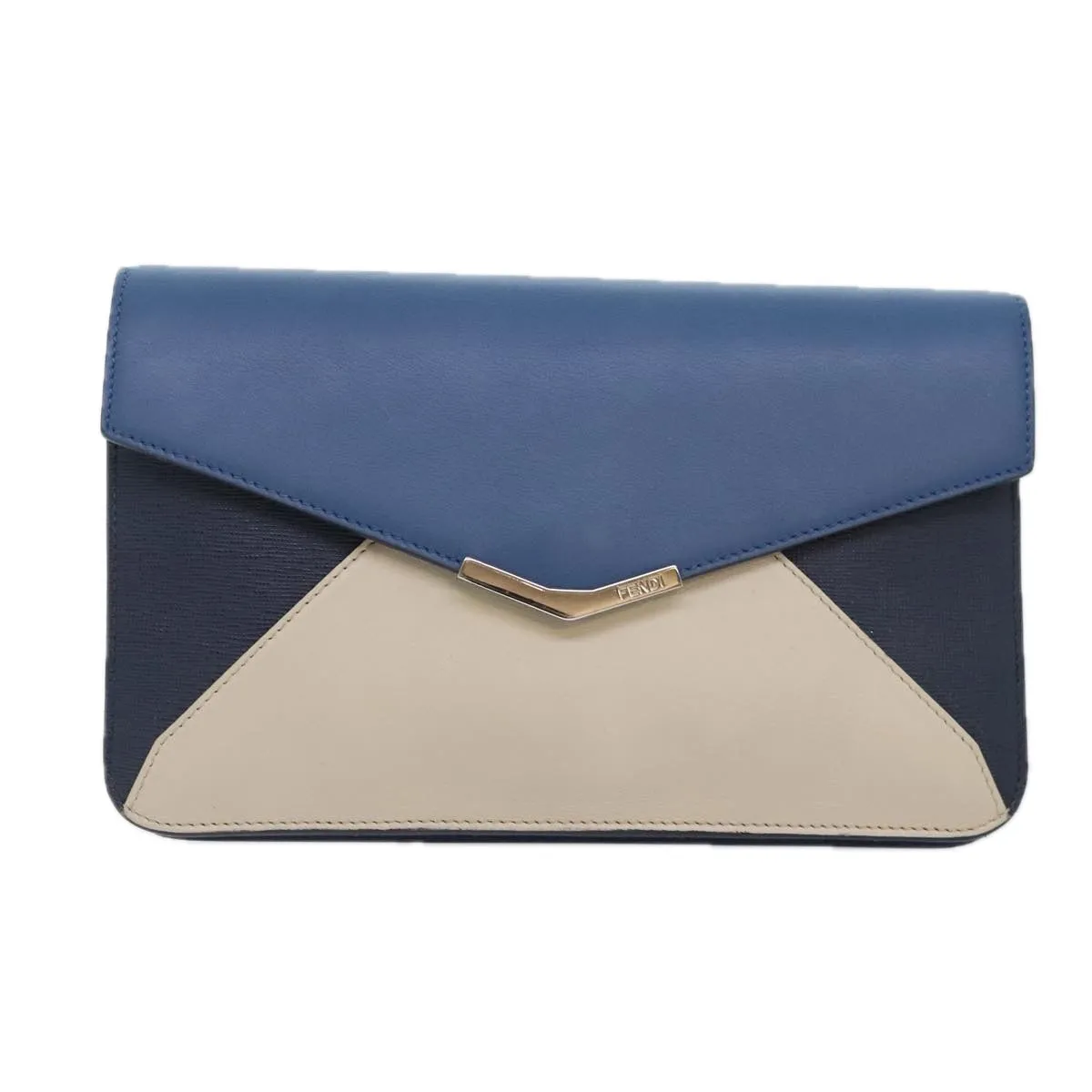 Fendi 2Jours  Leather Clutch Bag ()
