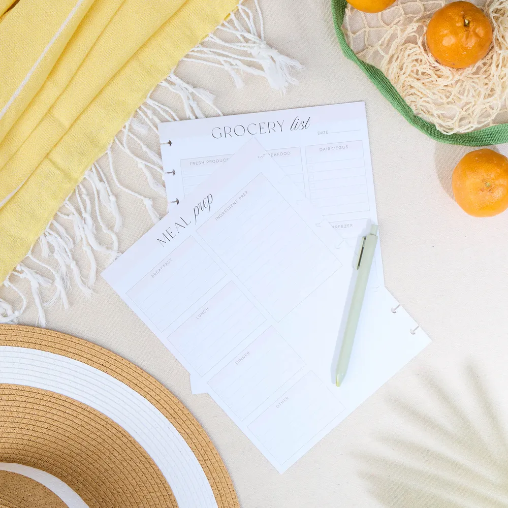 Grocery   Meal Prep List - Classic Filler Paper - 40 Sheets