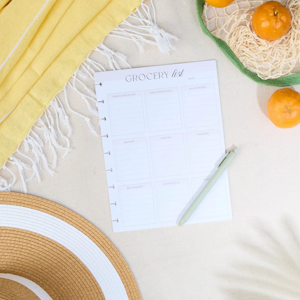 Grocery   Meal Prep List - Classic Filler Paper - 40 Sheets