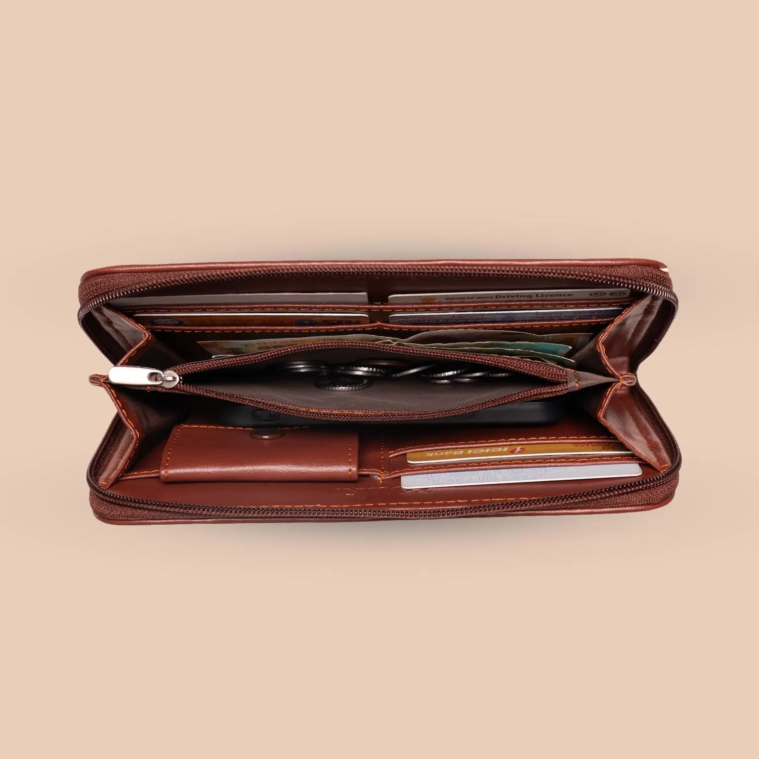 Jaipur Fresco Blue- Office Bag & Chain Wallet Combo