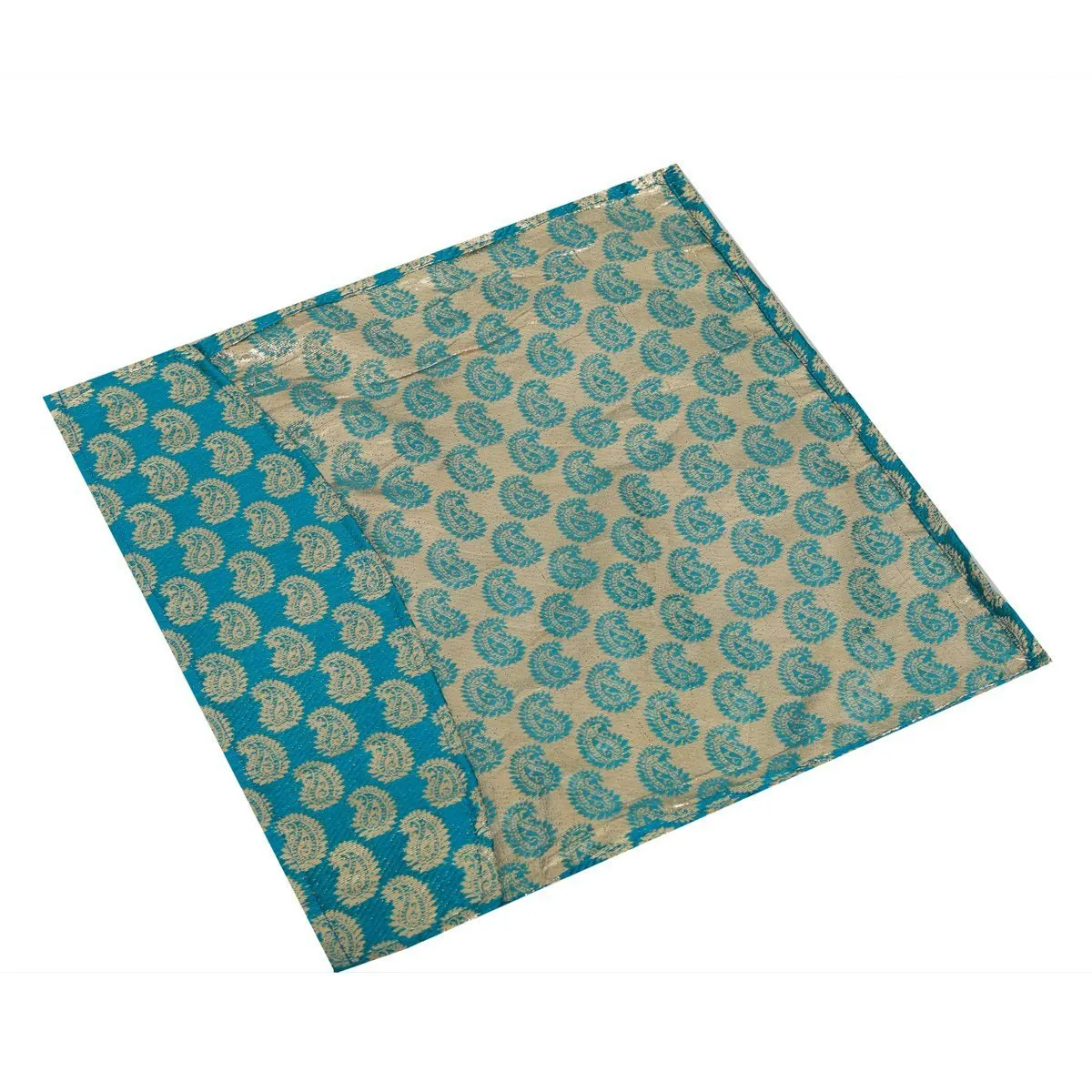 Kuber Industries 10 Piece Satin Saree Cover Set, Sky Blue (VAKU183)