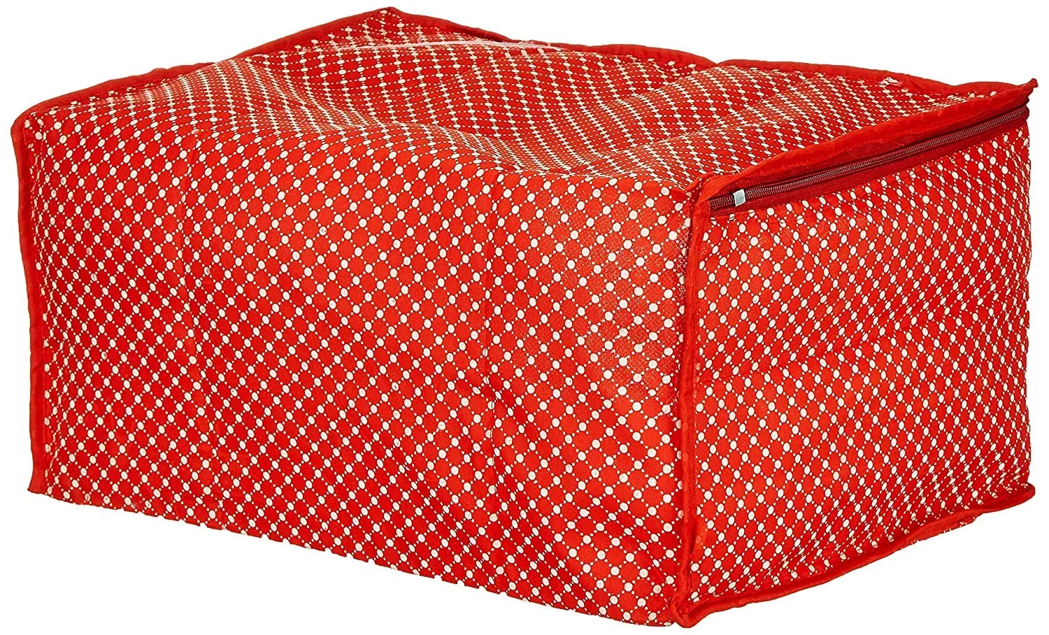 Kuber Industries Hathkadi 2 Piece Cotton Saree Cover, Red