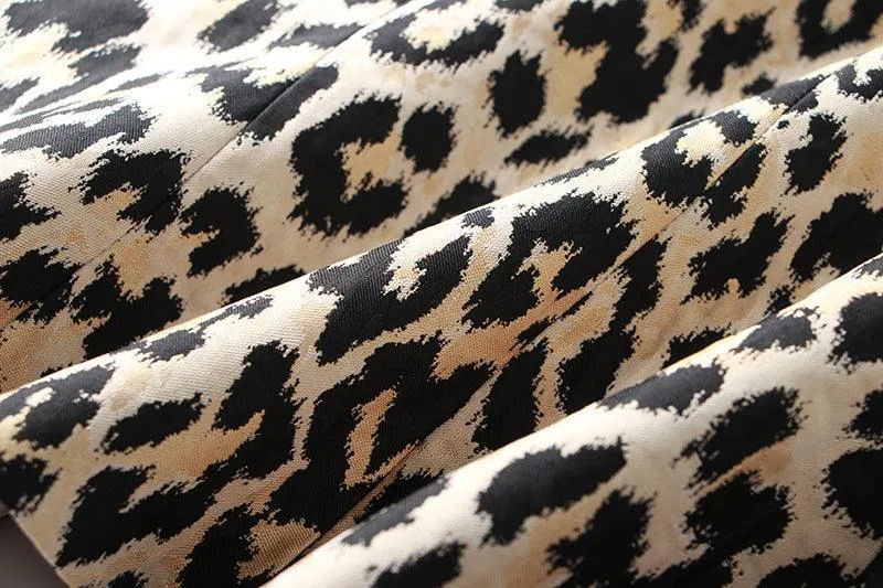 Laddies Leopard Jacquard Long Sleeves Blazer 21702
