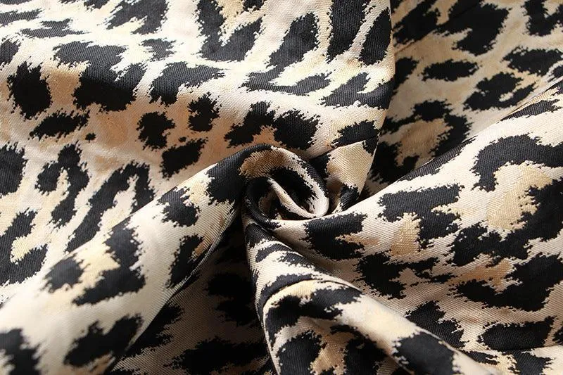 Laddies Leopard Jacquard Long Sleeves Blazer 21702
