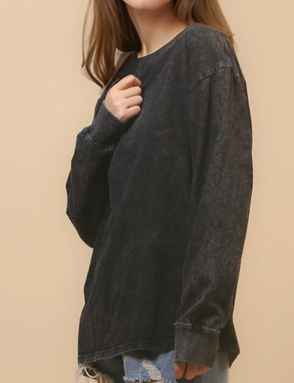 Ladies Cozy Crew Neck Sweatshirt SKT4652
