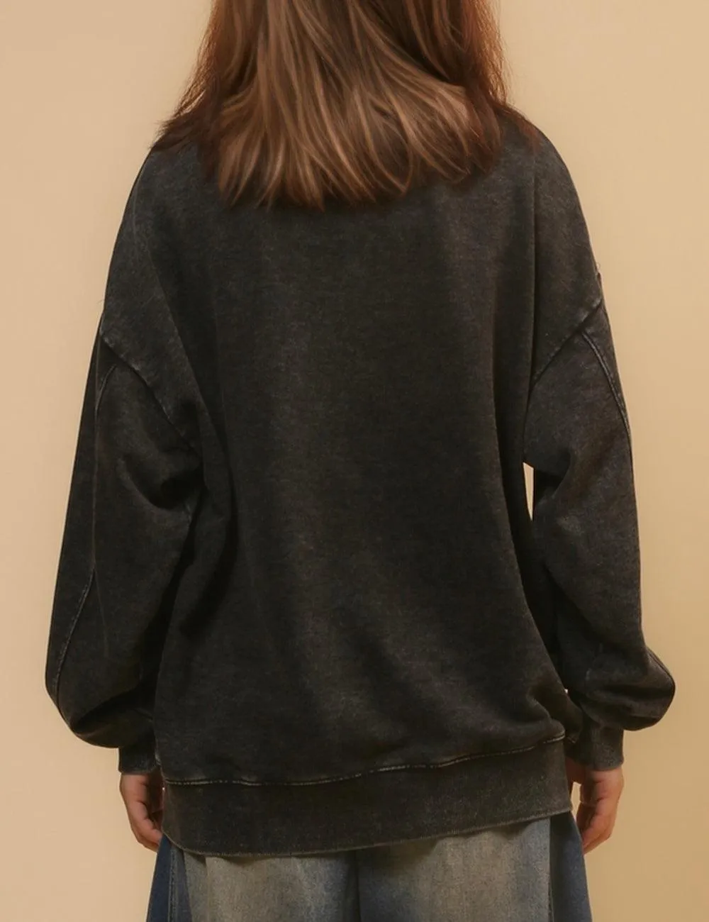 Ladies Cozy Crew Neck Sweatshirt SKT4652