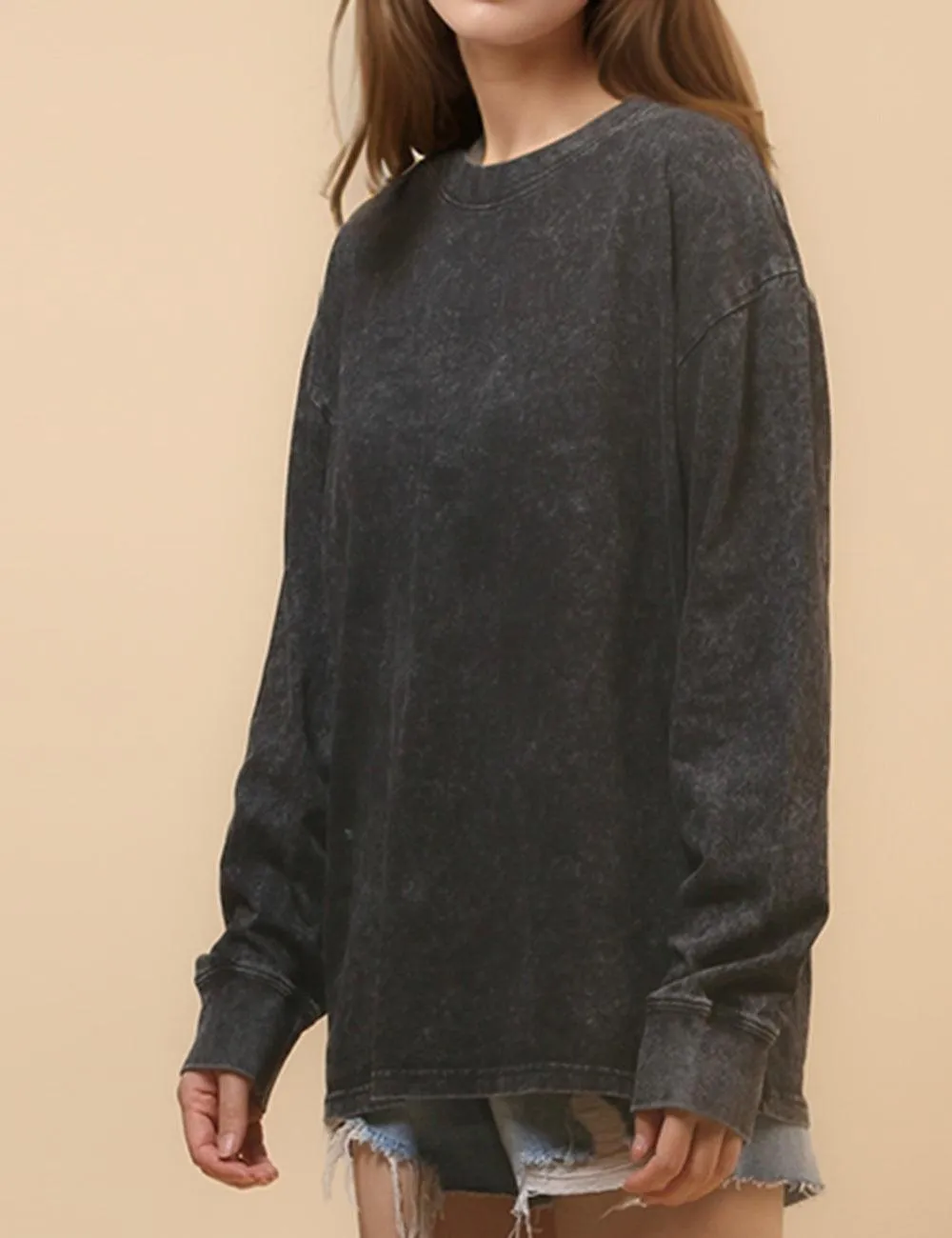 Ladies Cozy Crew Neck Sweatshirt SKT4652