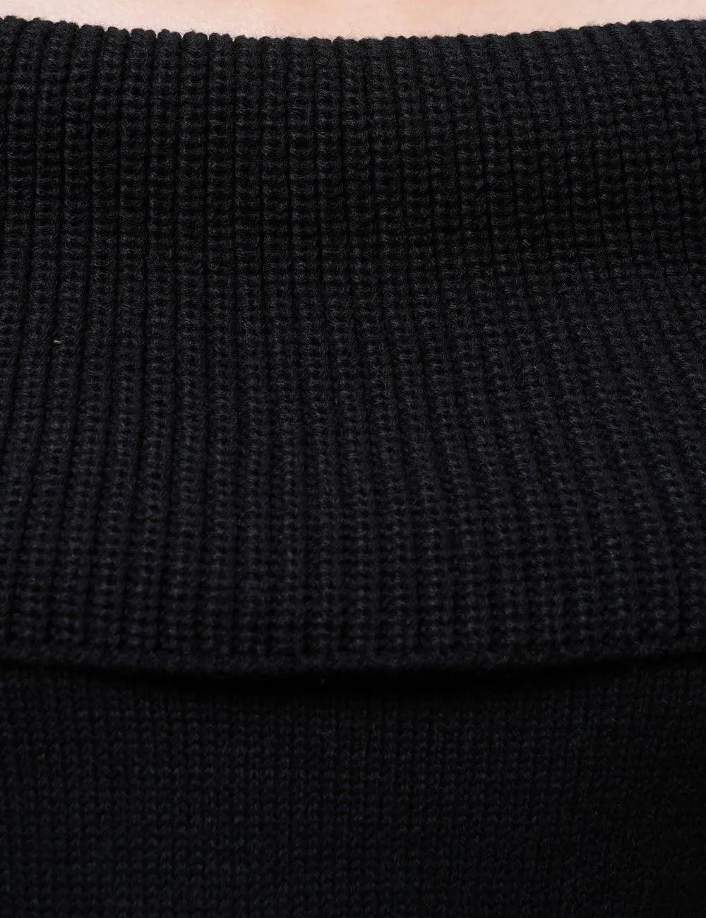 Ladies Off Shoulder Long Sleeves Knit Pullover Blouse SKT4867