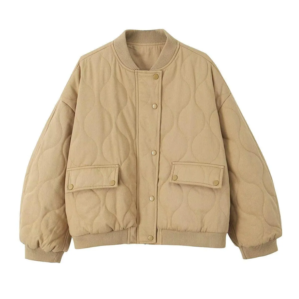 Ladies Pilot Shoulder Wide Washed Cotton Jacket SKT4670