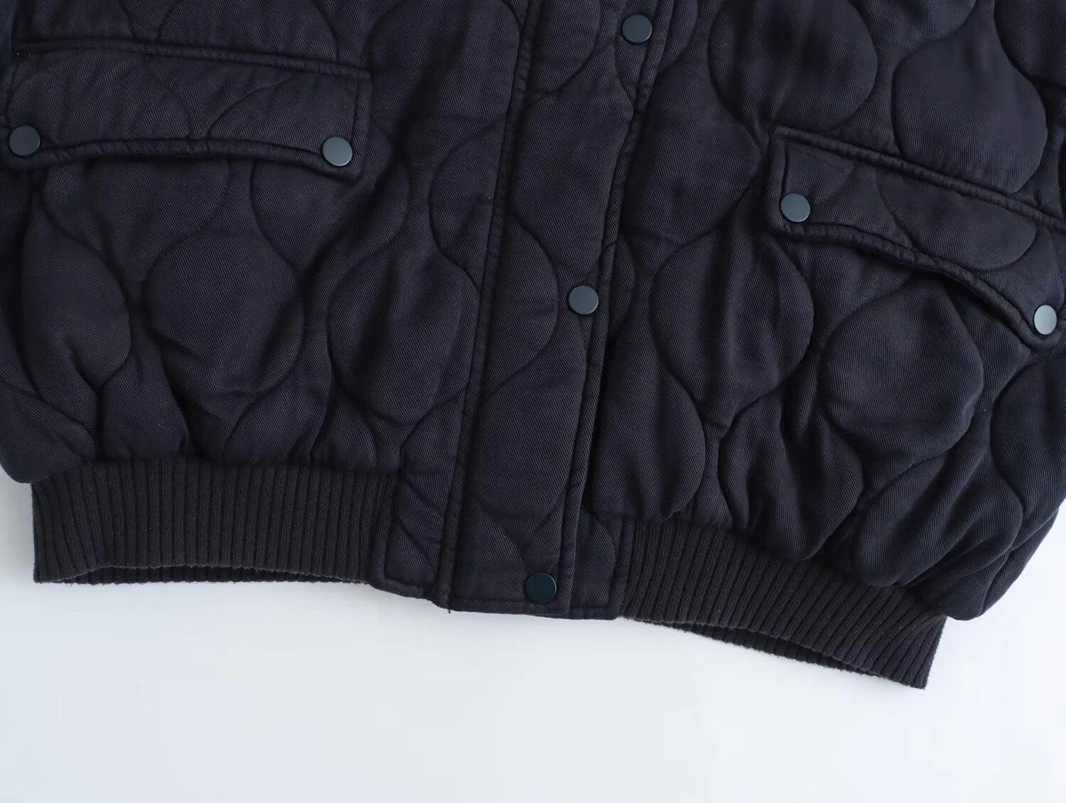 Ladies Pilot Shoulder Wide Washed Cotton Jacket SKT4670