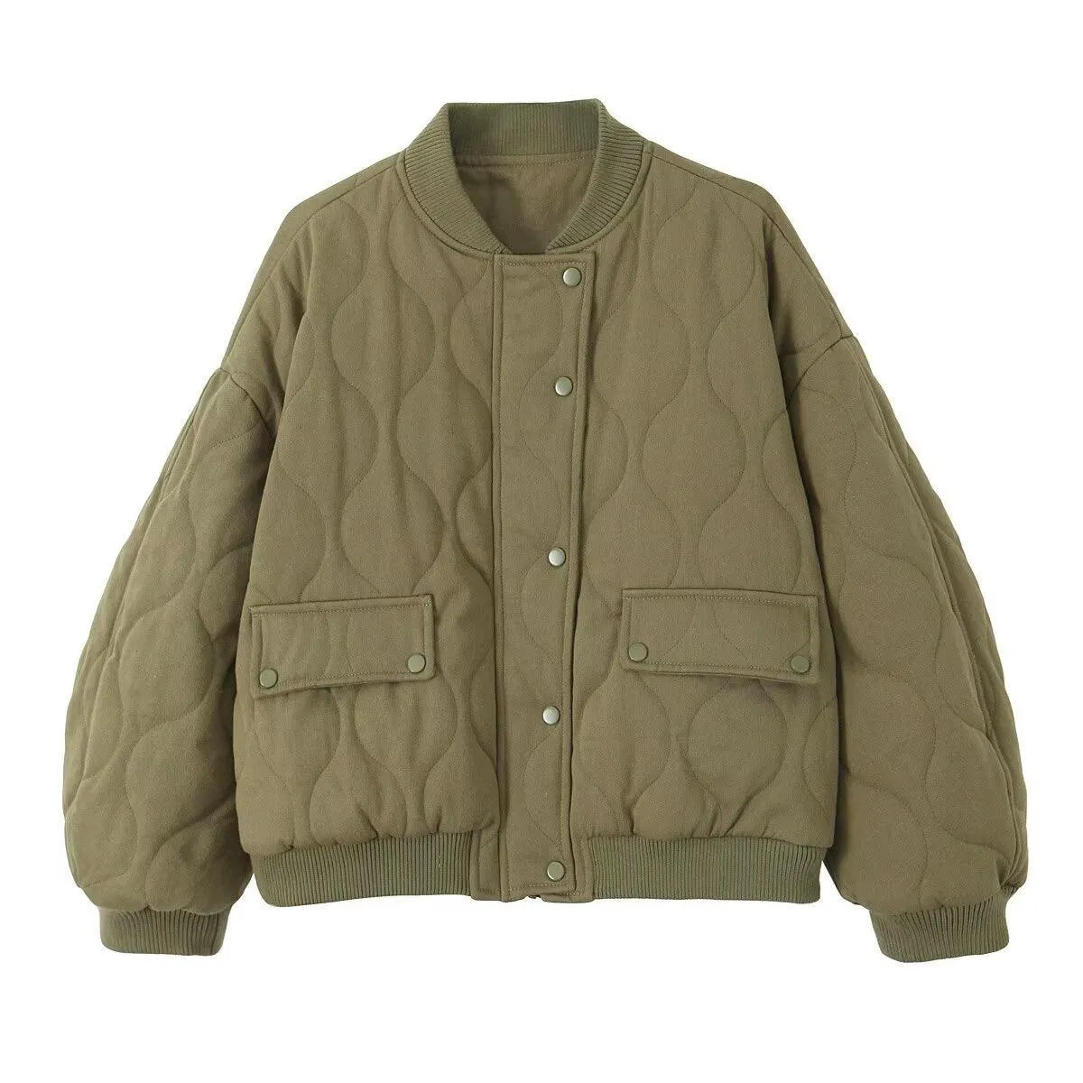 Ladies Pilot Shoulder Wide Washed Cotton Jacket SKT4670
