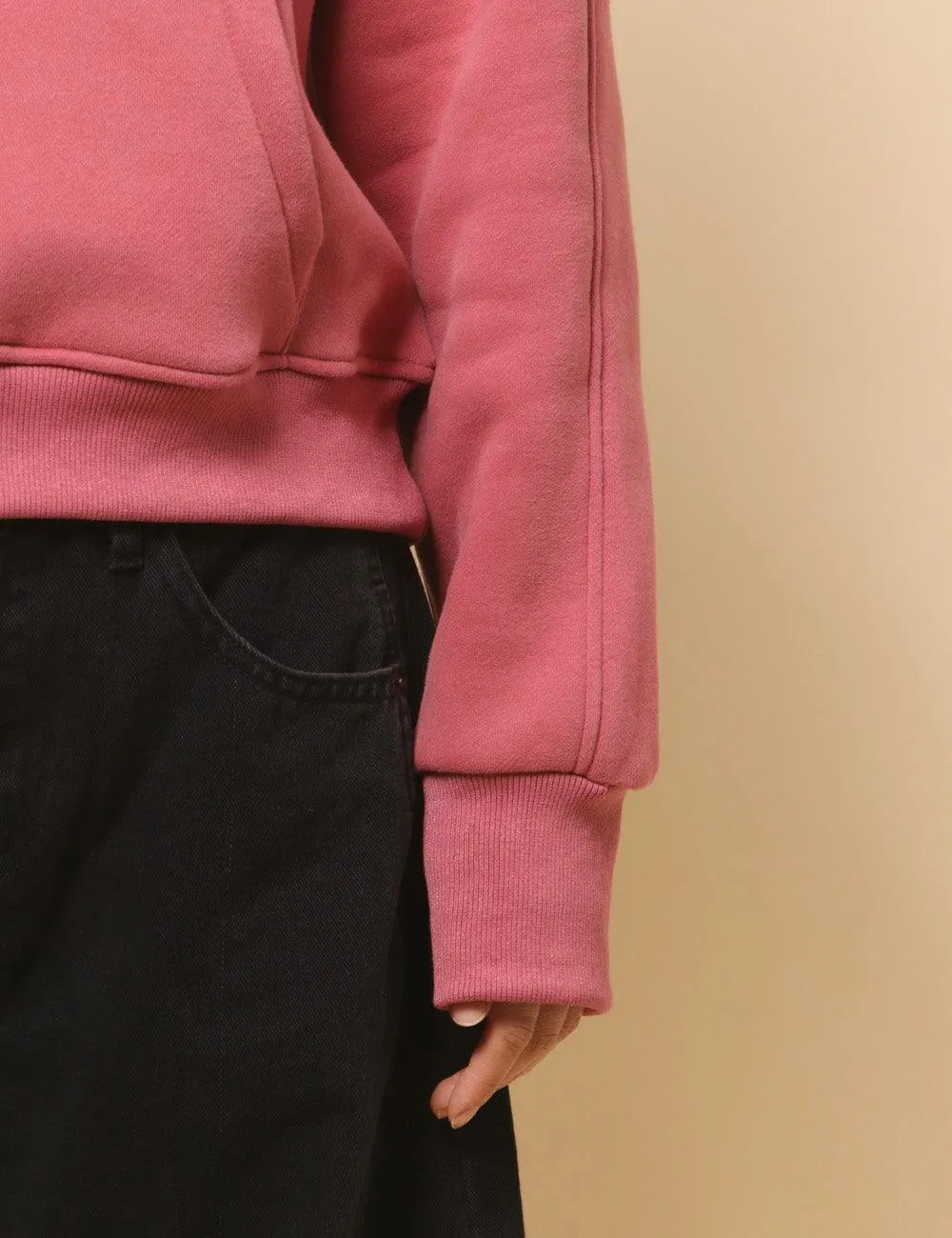 Ladies Solid Color Casual Zip Pullover Sweatshirt SKT4724