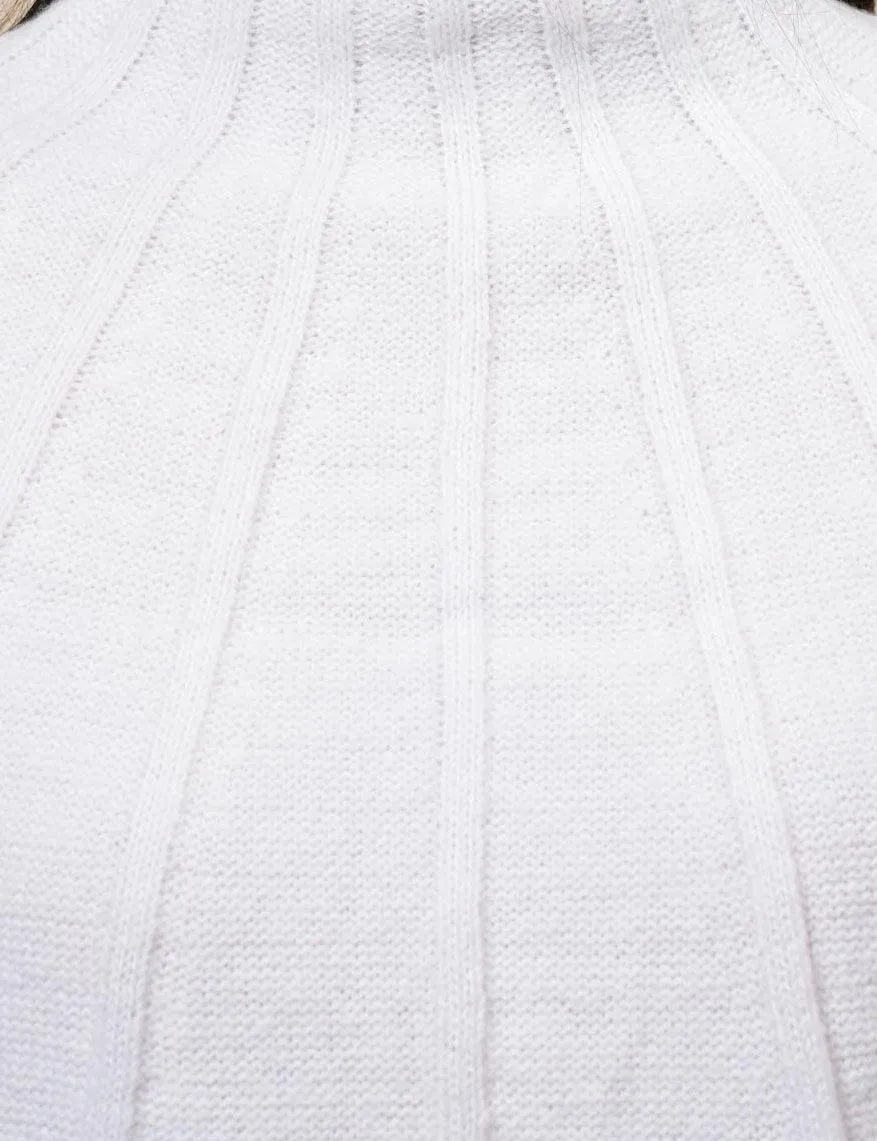 Ladies Solid Color Turtle Neck Pullover Sweater SKT4866