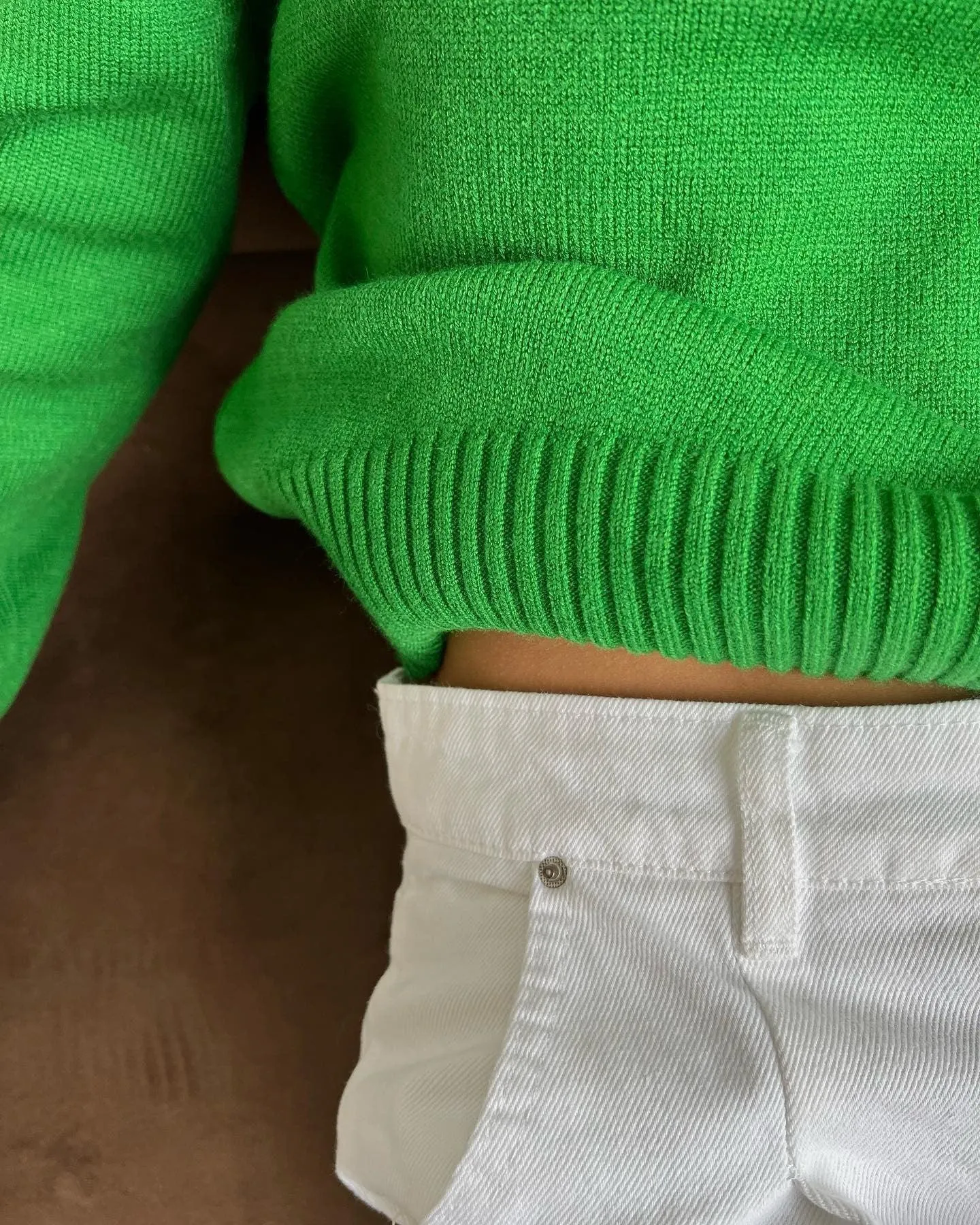Ladies Solid Color Turtleneck Knit Sweater W003